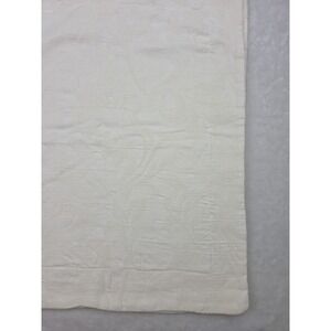 Bella Notte Vienna King Sham Ivory Chenille Scroll Shell Button USA Rayon Cotton